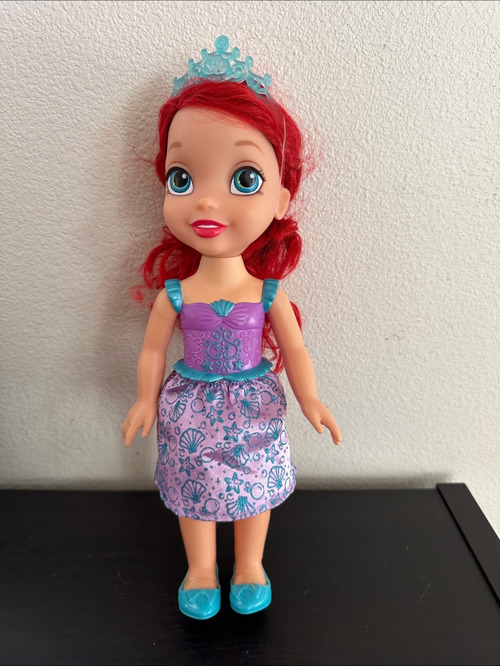Ariel doll “plastic” 12 inch tall, great condition